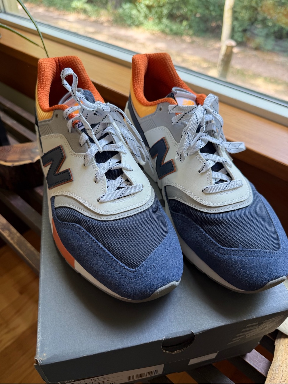 New Balance Men's 997H Moon Shadow and Vibrant Apricot Sneakers
